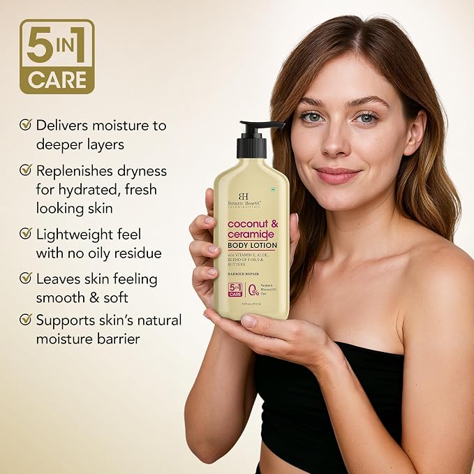 Botanic Hearth Coconut & Ceramide Body Lotion | Barrier Repair - Image 4