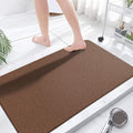 godehone Shower Mats Non Slip Without Suction Cups, PVC Loofah Bathroom Mats by godehone