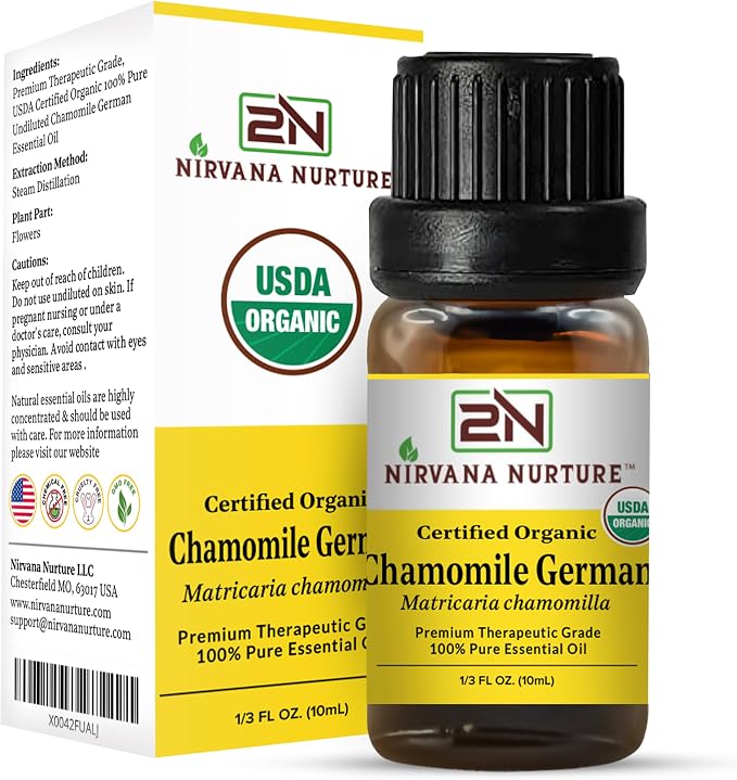 Chamomile German Essential Oil USDA Certified Organic, 100% Pure Natural - Image 8