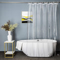 UFRIDAY Clear Shower Stall Curtain Liner 54 x 72inch, EVA Waterproof Weighted by UFRIDAY