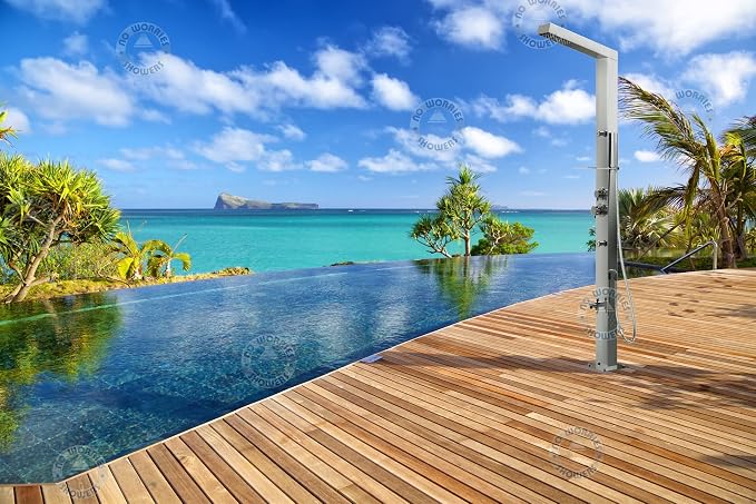 RENO 316 Marine Grade Brushed Stainless Steel Massage Outdoor Shower Panel - Image 6
