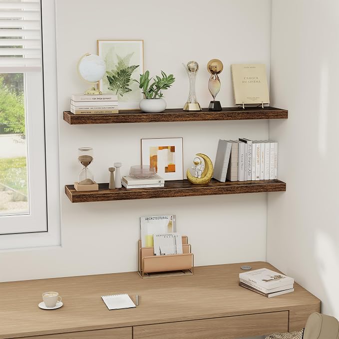 Floating Shelves Wall Shelf 40 Inch, 8 Inch Deep Floating Shelf - Image 2