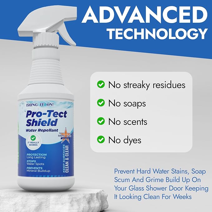 Bring It On Protect Shield Shower Door Water Repellent | Eliminate Hard Water - Image 3