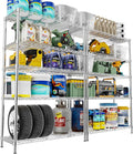 Storage Shelves Heavy Duty, 5-Tier Adjustable Metal Industrial Utility Shelf by ROOMTEC
