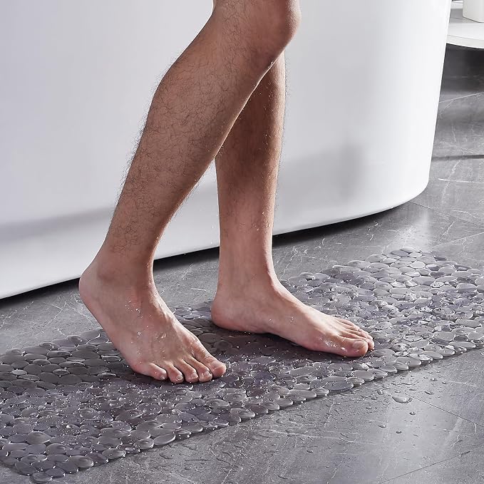 Bath Shower Mat Non Slip: Extra Large Pebble Bathtub mat - Image 7
