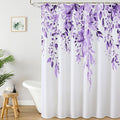 Colorful Star Purple Eucalyptus Waterproof Shower Curtain Set by Colorful+Star