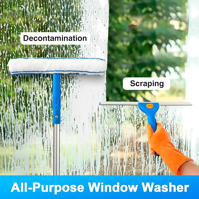 Squeegee for Window Cleaning, Window Cleaning Kit for Shower Glass Mirror Door - Image 4