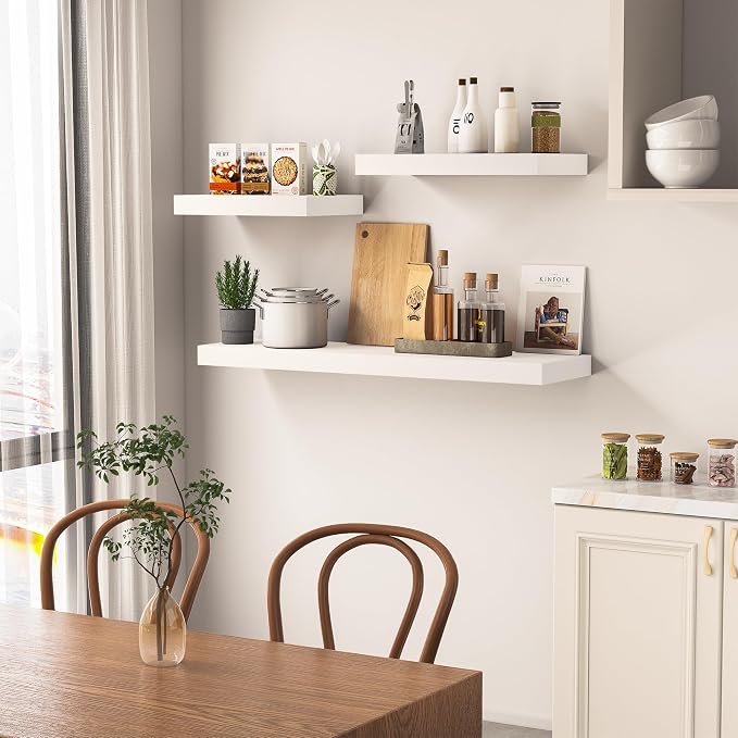Vivelove Wooden Floating Shelves - Image 5