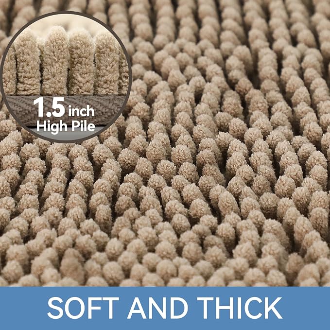 Bcoimo 36"×24" Absorbent Bath Mat, Non-Slip - Image 3