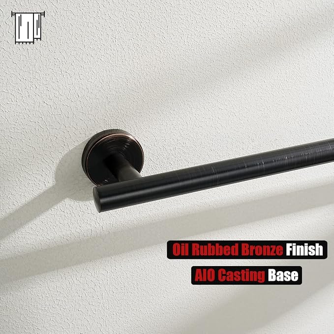 JQK Oil Rubbed Bronze Towel Bar, 20.5 Inch 304 Stainless Steel Thicken 0.8mm - Image 8