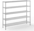 18" Deep x 72" Wide x 74" Height Wire Shelving Kit | 5-Tier | NSF Commercial by Regal+Altair