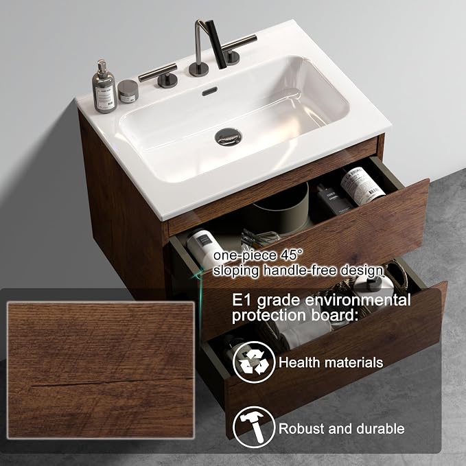 Wall Mounted Floating Bathroom Vanity - Image 4