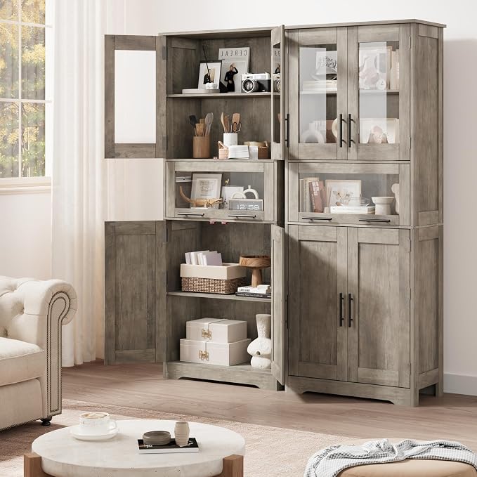 GAOMON Tall Bathroom Cabinet, Freestanding Storage Cabinet - Image 7