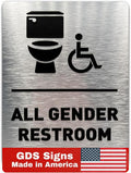 All Gender Bathroom Sign by GDS by GDS