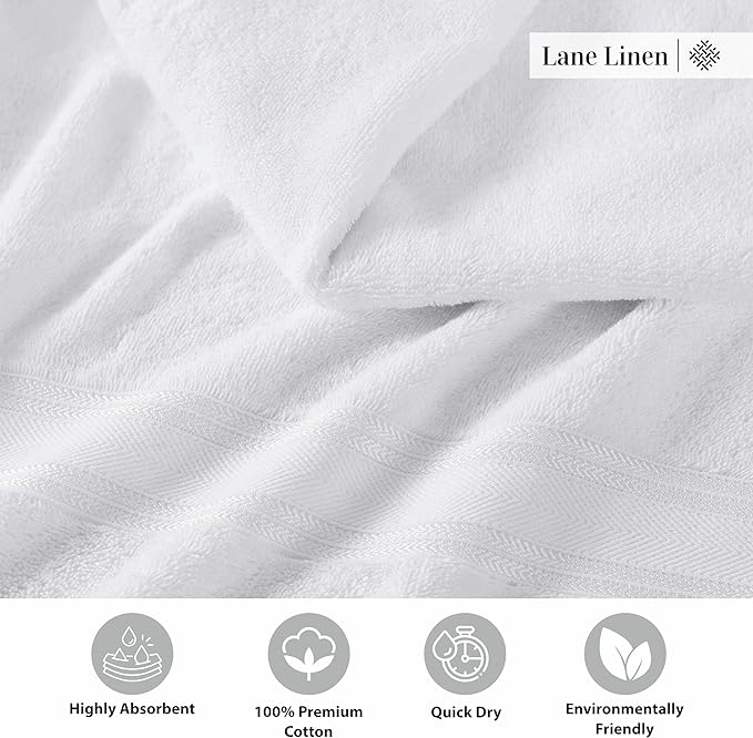 LANE LINEN Luxury Bath Towels Set - Image 5