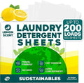 Sudstainables Laundry Detergent Sheets 200 Loads – Dissolvable Laundry Sheet by Sudstainables