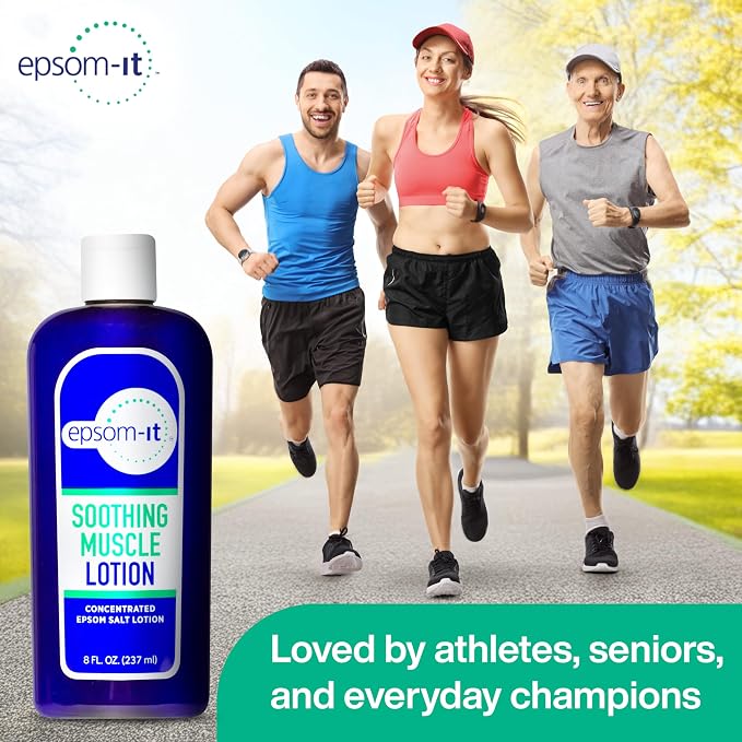 Epsom-It Soothing Muscle Magnesium Lotion – Epsom Salt Topical Cream - Image 8