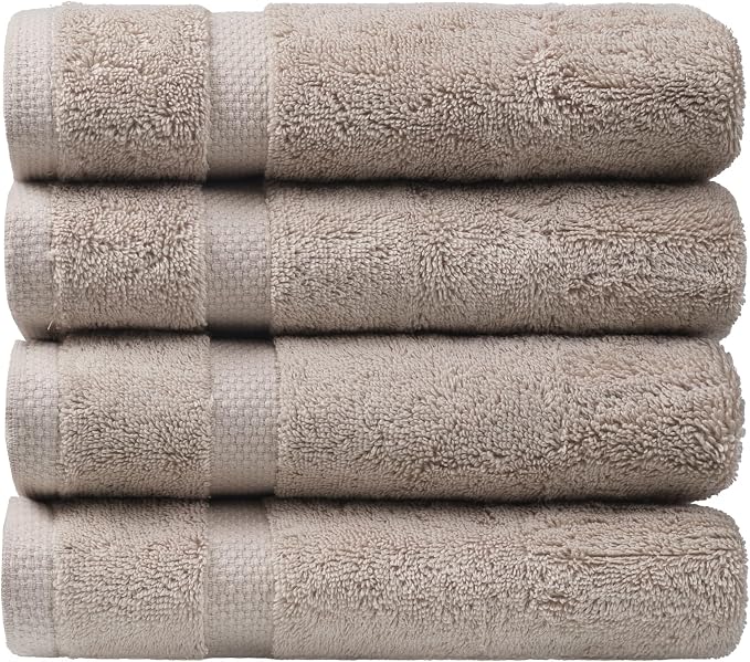 SOFE H&L | Olea Luxury Turkish Cotton Hand Towels Set of 4 Sand | Premium by SOFEHomeLiving