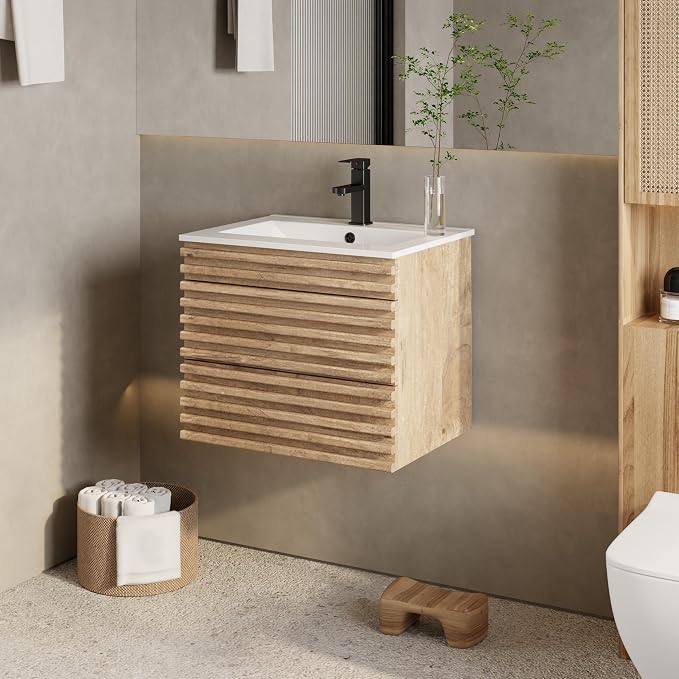 eclife 24" Floating Bathroom Vanity - Image 3