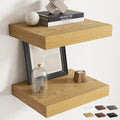 16 Inch Floating Shelves for Wall Set of 2, Easy Install Engineered Wood by Marsmiles