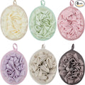 Boao 6 Pcs Bath Shower Pouf Sponge Mesh Pouf Shower Ball Exfoliating Body by Boao