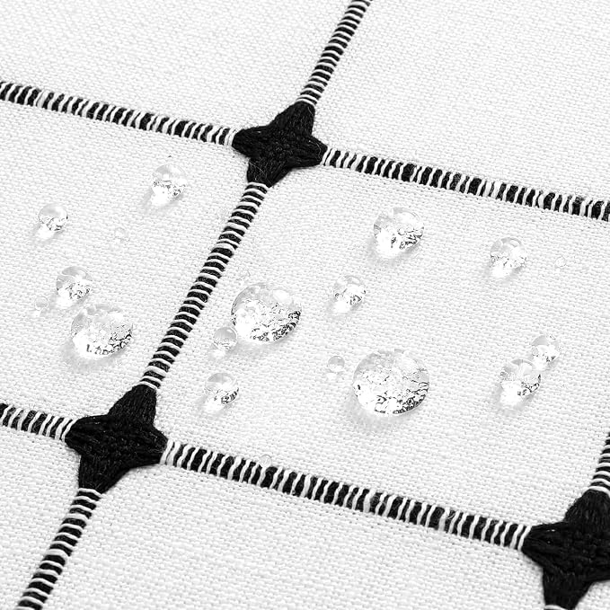 MitoVilla White Black Boho Shower Curtains - Image 6