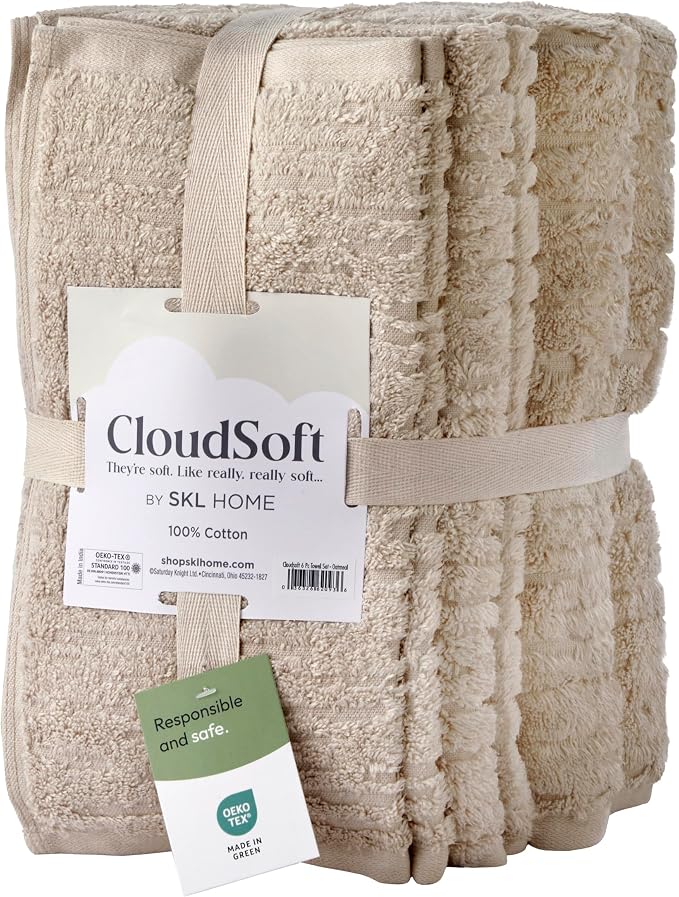 SKL Home CloudSoft Cotton Luxury 6-Piece Towel Set - Image 5