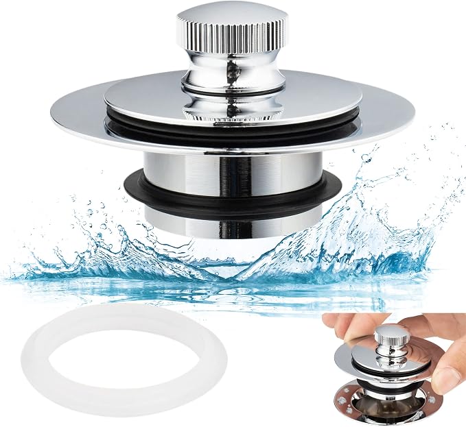 Artiwell Universal Lift and Turn Bath Drain Stopper and Cover, Bathtub Drain by Artiwell