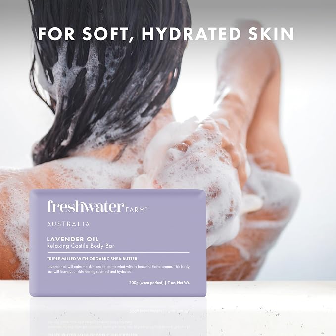 Freshwater Farm Australia Relaxing Castile Natural Bar Soap - Image 5