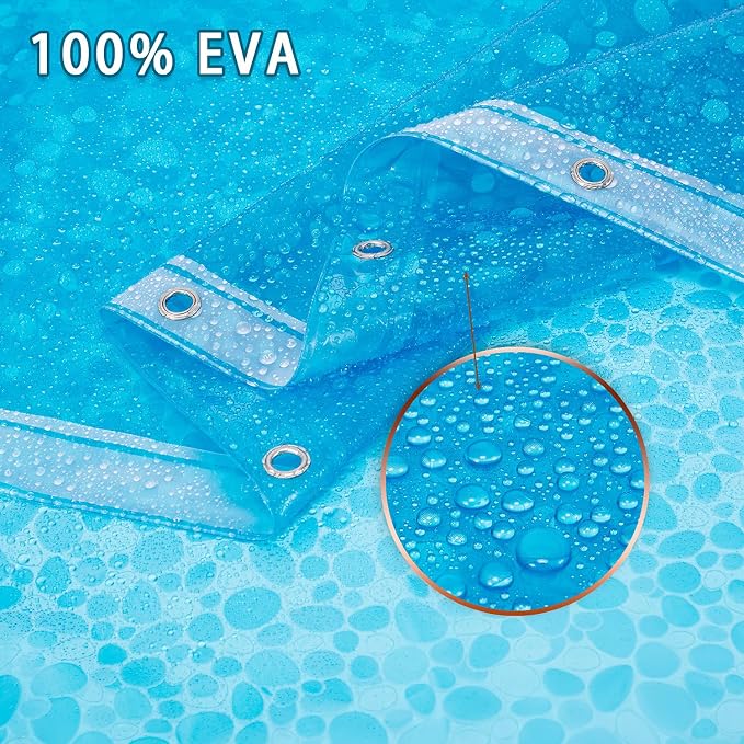 Bostofy Waterproof Shower Curtain Liner 8G EVA Thick Shower Curtain - Image 2