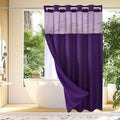 Gibelle No Hook Waffle Weave Shower Curtain by Gibelle