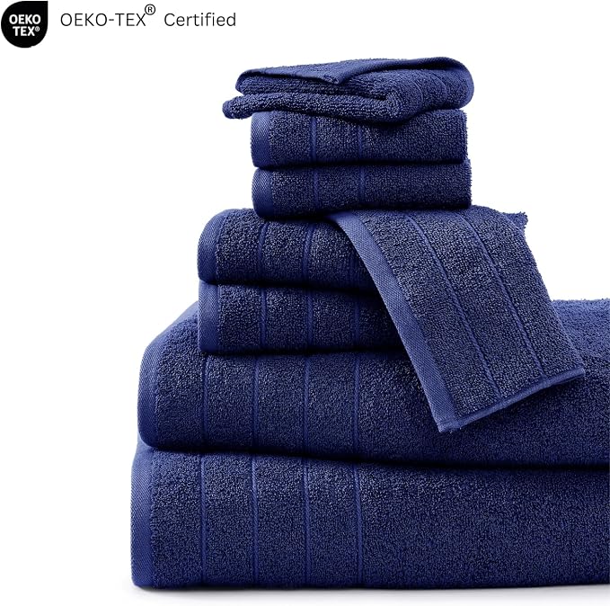 Casa Platino 100% Cotton 8 Piece Bath Towel Set - Image 6