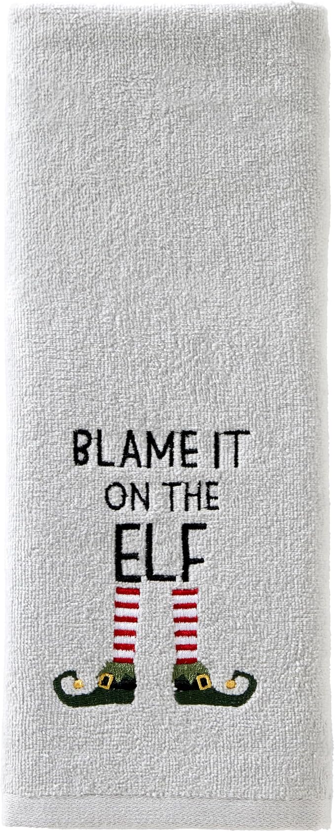 SKL Home Christmas/Winter Blame It On The Elf Hand Towel 2pc Set - Image 3