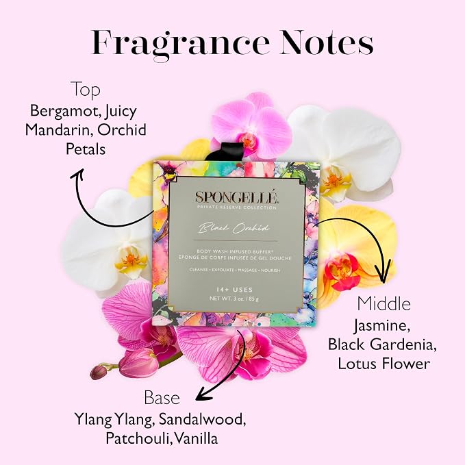 Spongelle Black Orchid Body Wash Infused Buffer - Image 3
