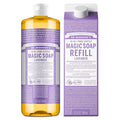 Dr. Bronner's Pure-Castile Liquid Magic Soap Bottle & Refill Carton by DrBronners