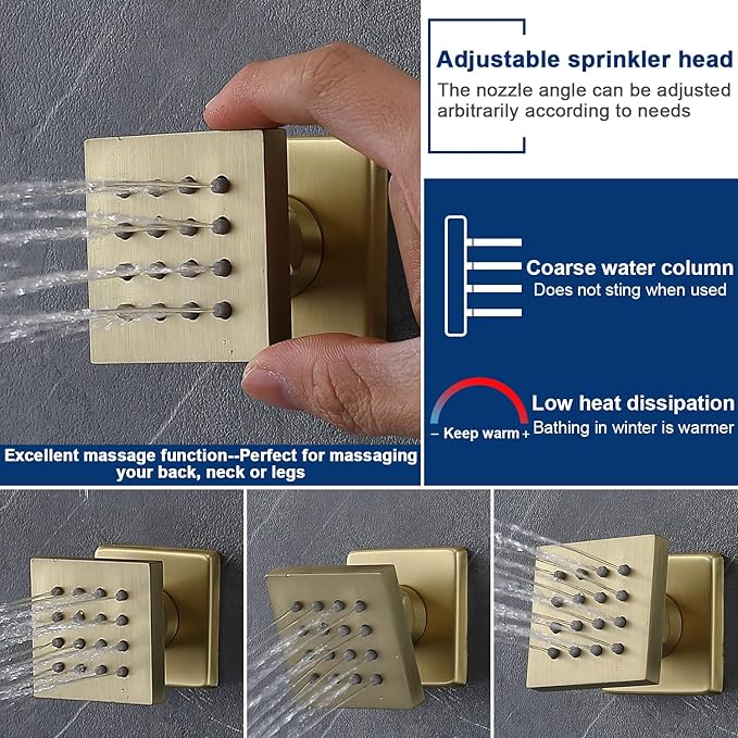 Thermostatic Shower System Dual Shower Heads - Image 7
