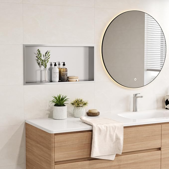 Neodrain Recessed Shower Niche Shelf Stainless Bathroom Cabinet Shelf, Inner - Image 5