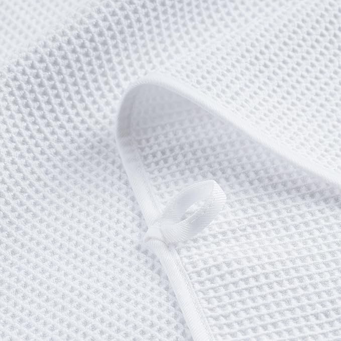 POLYTE 380 GSM Microfiber Oversize Quick Dry Lint Free Waffle Bath Towel - Image 2