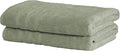 Mosobam Luxury Turkish Set of 2 Bath Towels 30X58 Seagrass Green 700 GSM Bamboo by Mosobam