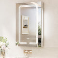TokeShimi 20x32 Lighted Medicine Cabinet Mirrored, Anti-Fog Tempered Bathroom by RefinedBathroomAccessories