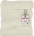 RIVERSIDE 100% Ring Spun Cotton Large Bath Towels Set of 4, 27 x 54 Inches – by RIVERSIDE