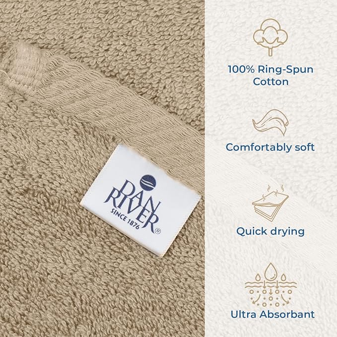 DAN RIVER Pack of 1 Bath Sheet 40x80 Inches, Big Towels Oversized Extra Large - Image 3