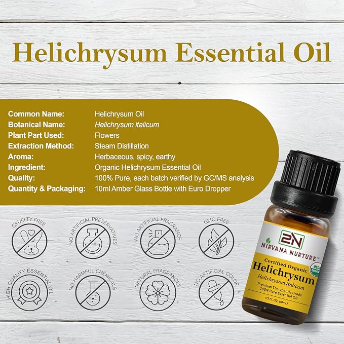 Helichrysum Essential Oil USDA Certified Organic, 100% Pure Natural Premium - Image 2