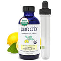 PURA D'OR Organic Lemon Essential Oil USDA Certified 100% Pure & Natural by PURADOR