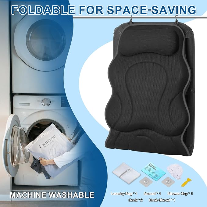 Luxury Full Body Bath Pillows for Tub-Extra Thick Bathtub Cushion - Image 6