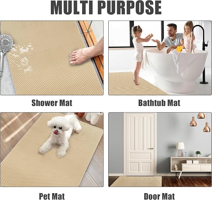 HOMBYS 47 x 32 Extra Large Shower Mat - Image 7