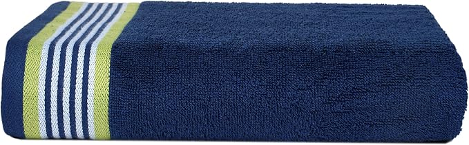 CASA COPENHAGEN He & She 4 Pieces Large Bath Towel Set- Violet Indigo + Teal - Image 4