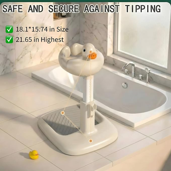 Baby Bath Stand with Built-in Seat - Image 4