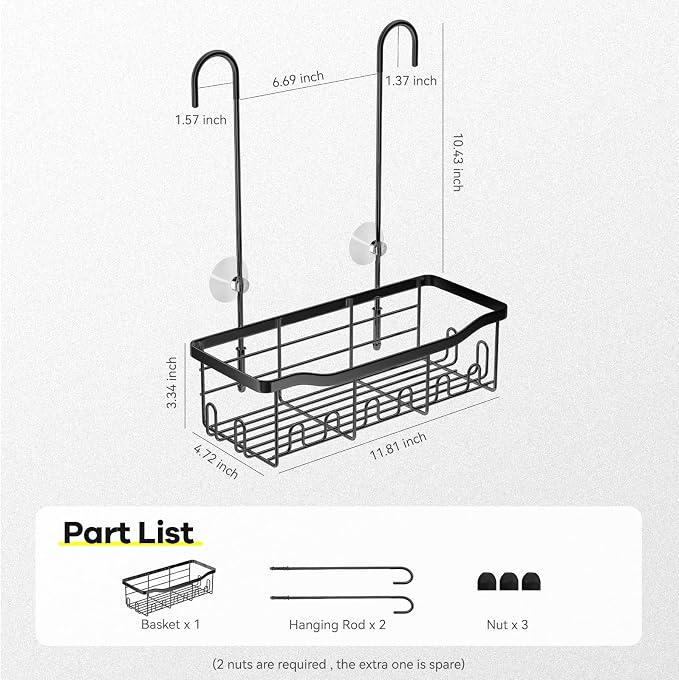 BYT Shower Caddy Hanging, Organizer Hanging - Image 6