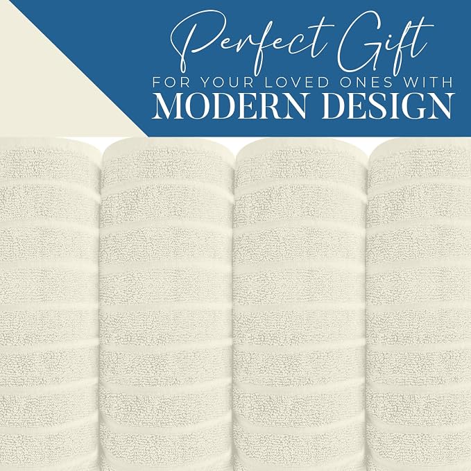 DAN RIVER Pack of 2 Bath Sheet 35x70 Inches, Extra Large Ribbed Quick Dry Bath - Image 6
